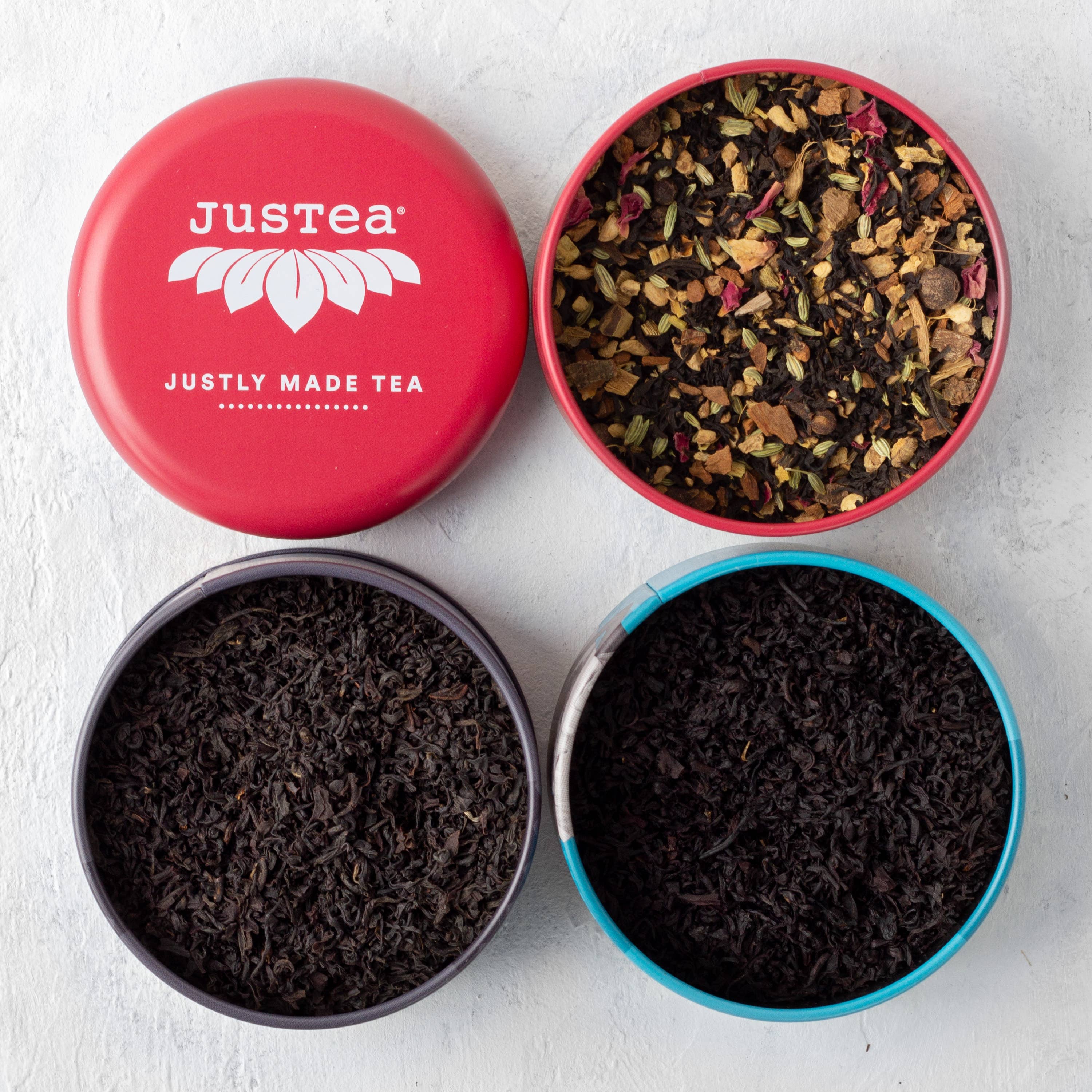 Black Tea Trio Tins & Spoon- Organic