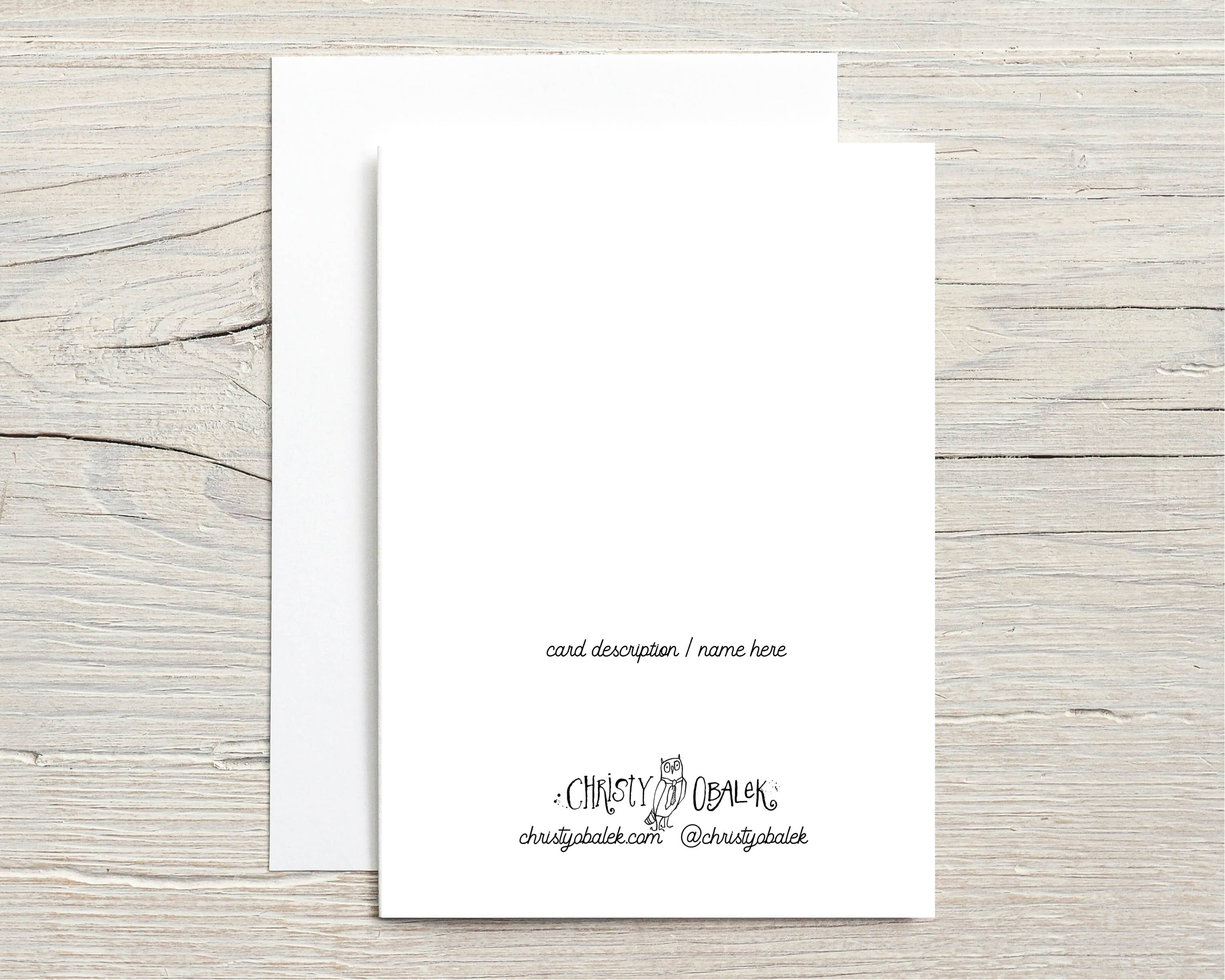 Blank Card- Canada Moose Strong and Free