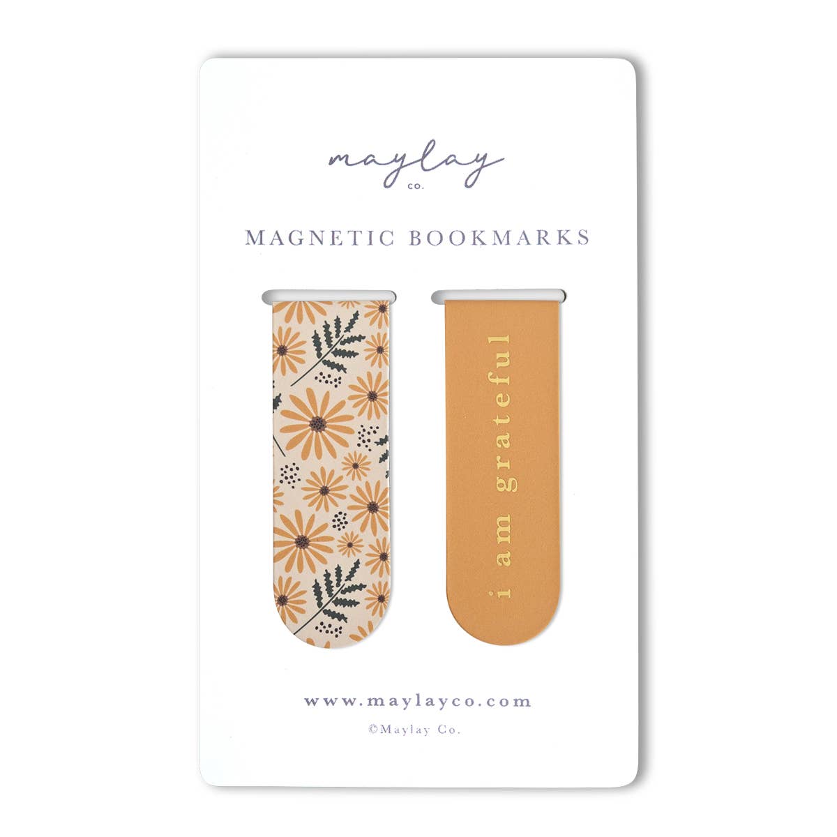 Magnetic Gold Foil Bookmarks Set/2- Hello Daisy