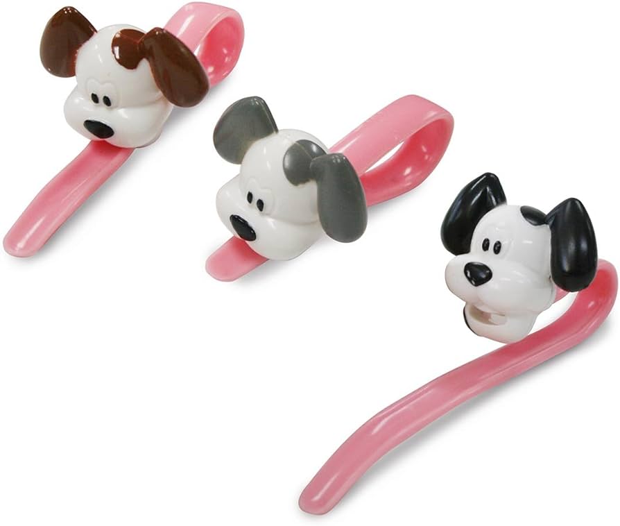 Bag Ties Set/3- Woof Dog