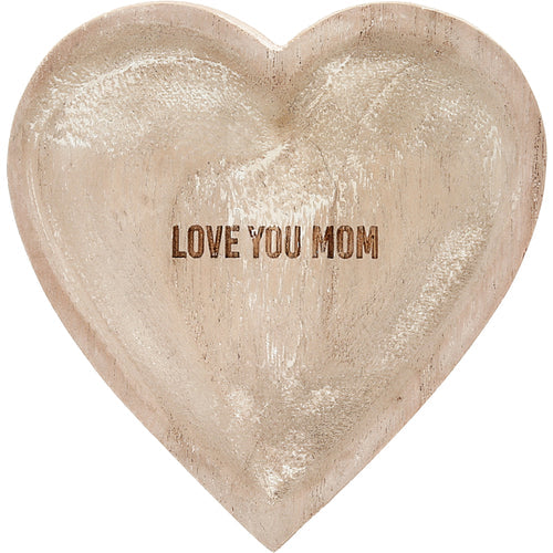 Wood Keepsake Dish- Love You Mom