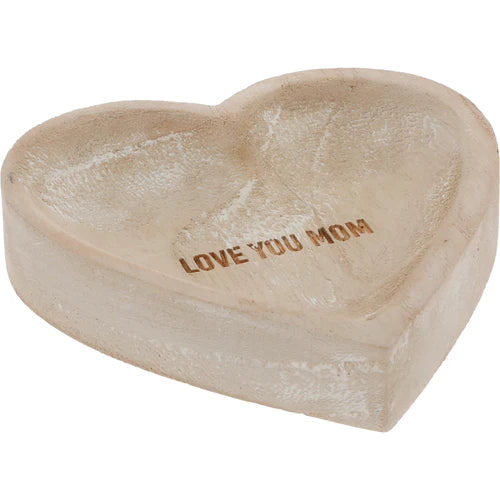 Wood Keepsake Dish- Love You Mom