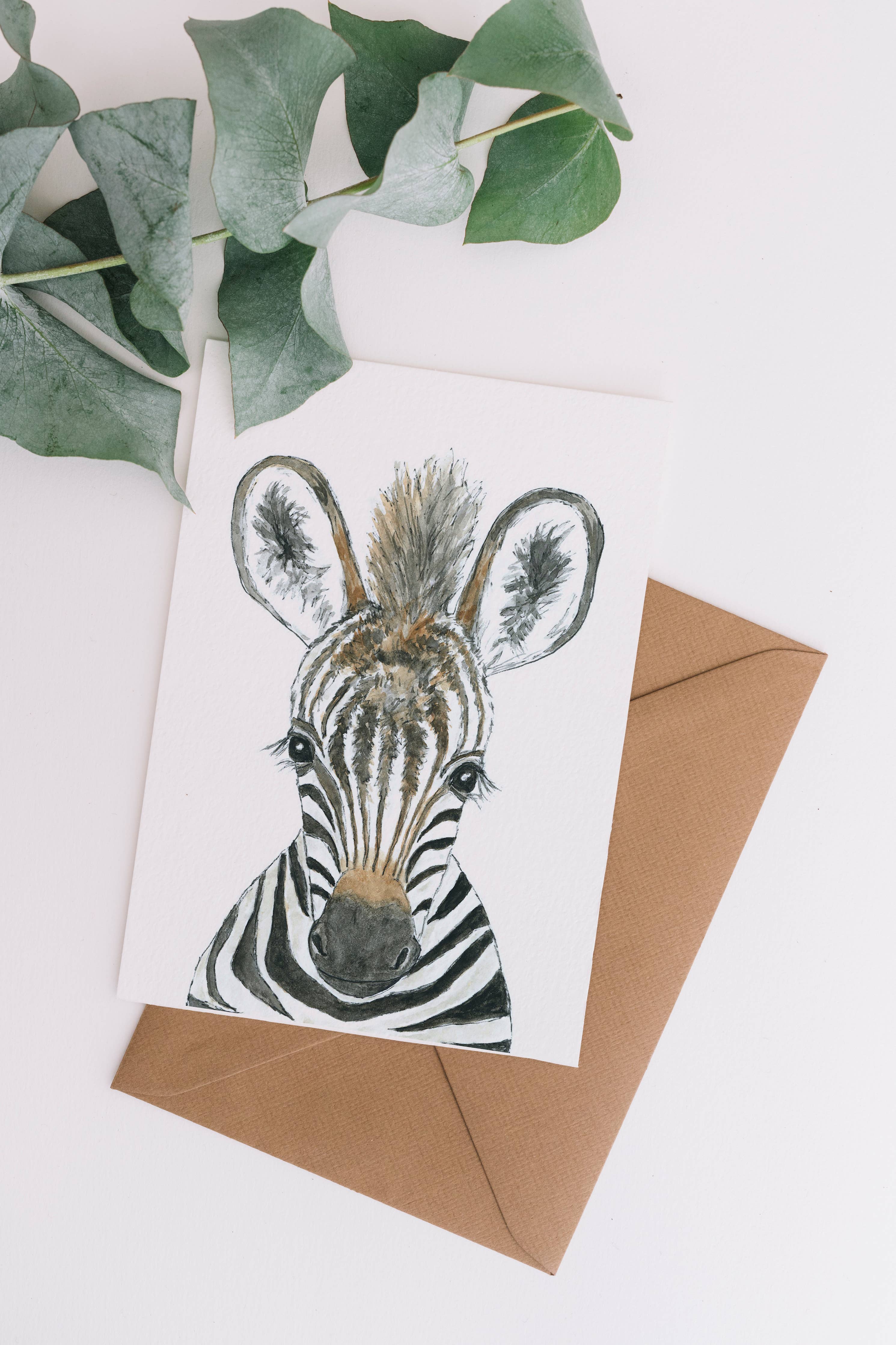 Blank Card- Zebra