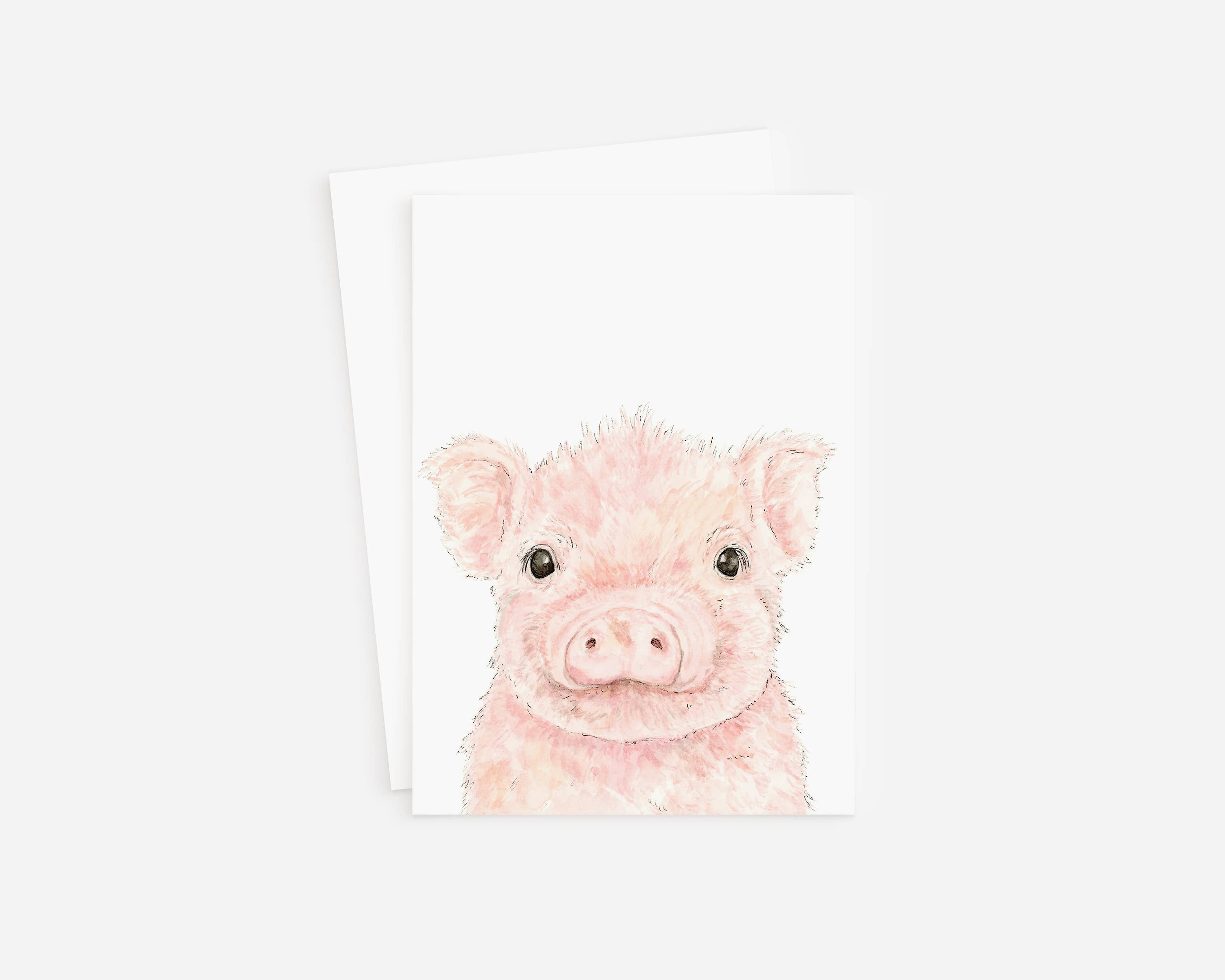 Blank Card- Pig