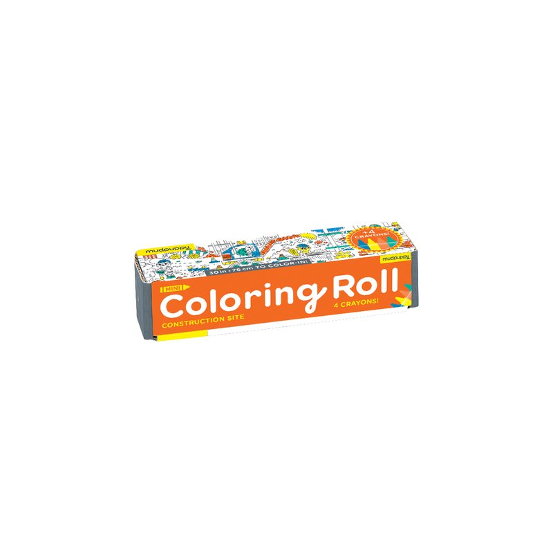 Mini Colouring Roll- Construction Site