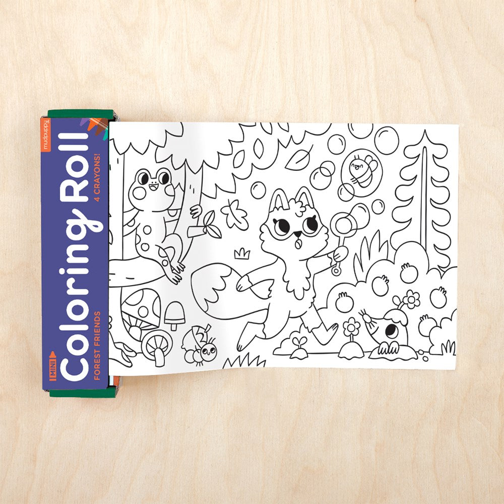 Mini Colouring Roll- Forest Friends