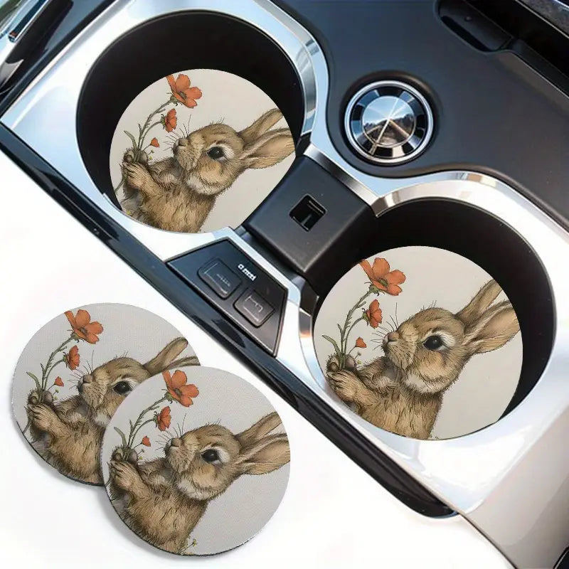 Car Coaster Set/2- Bunny