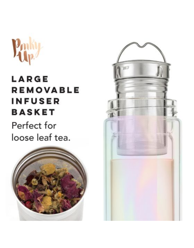 Glass Travel Infuser Mug- Blair™ Iridescent 16oz