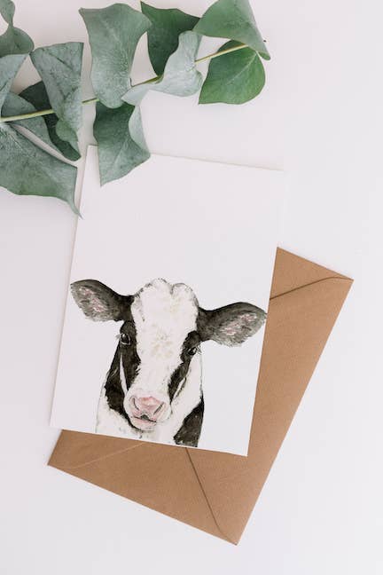 Blank Card- Cow