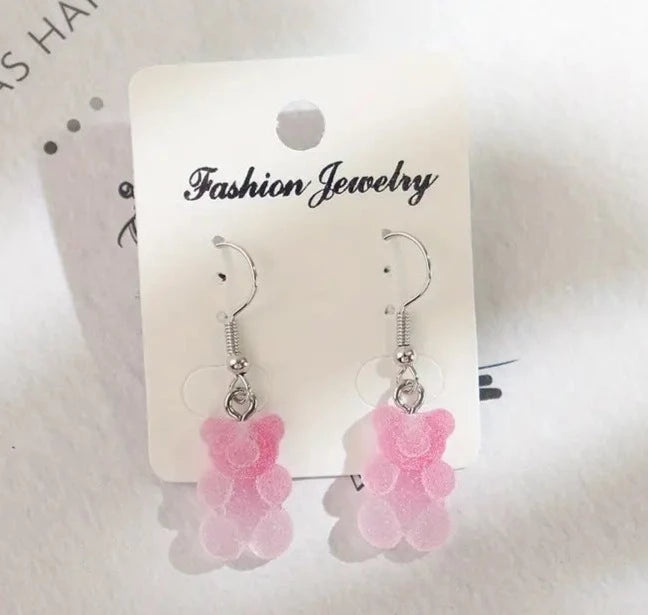 Gummy bear earrings sales