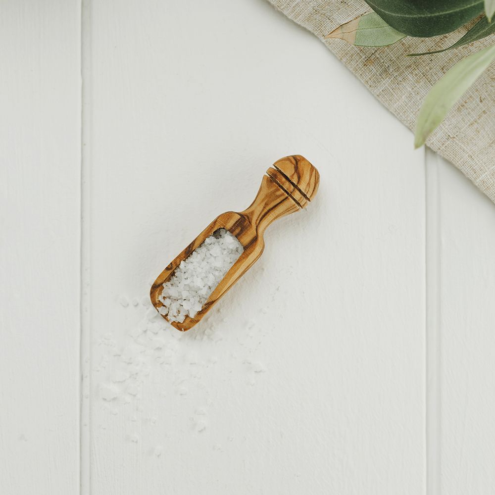 Salt Scoop- Olive Wood