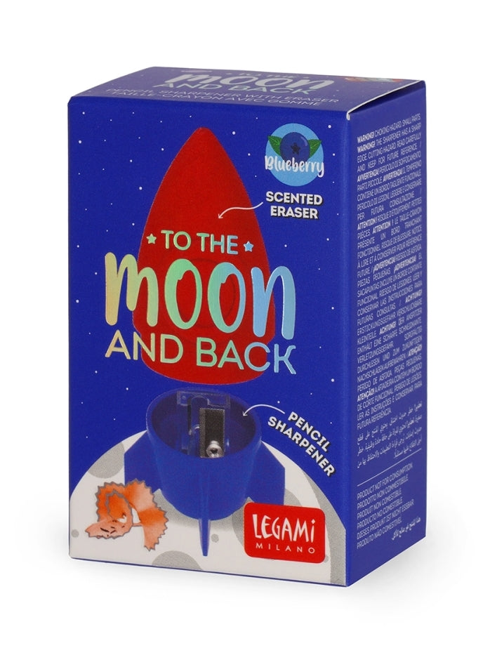 Pencil Sharpener w/Eraser- To The Moon & Back