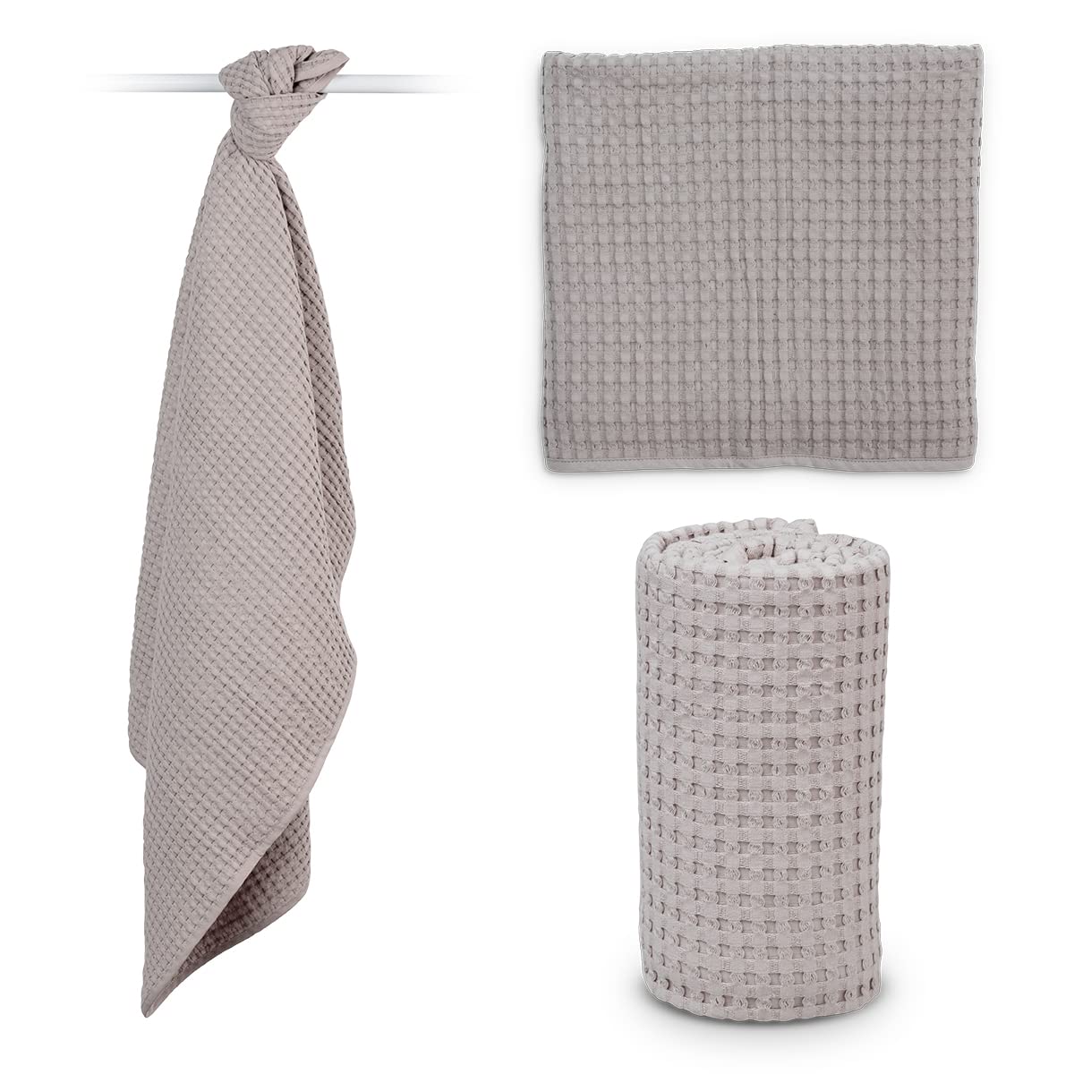 Boho Waffle Blanket- Sand