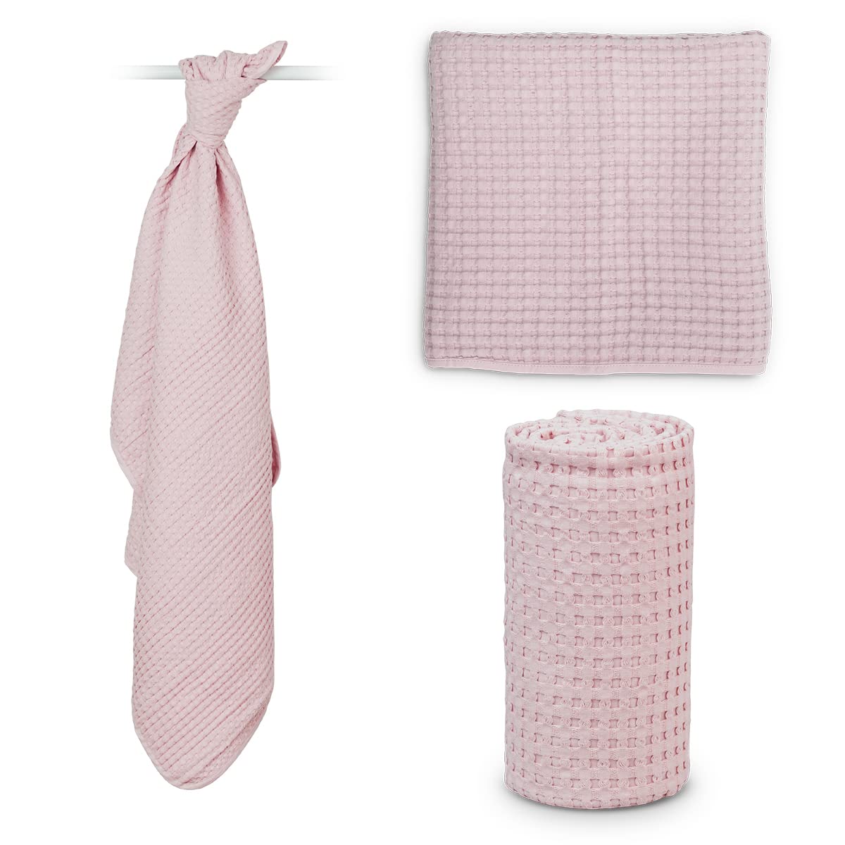 Boho Waffle Blanket- Ballet