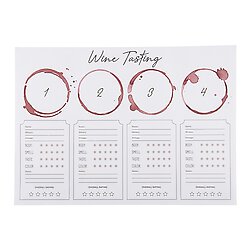Wine Tasting Placemats 24 Pc