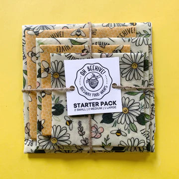 Beeswax Wraps 5 Pc- Assorted