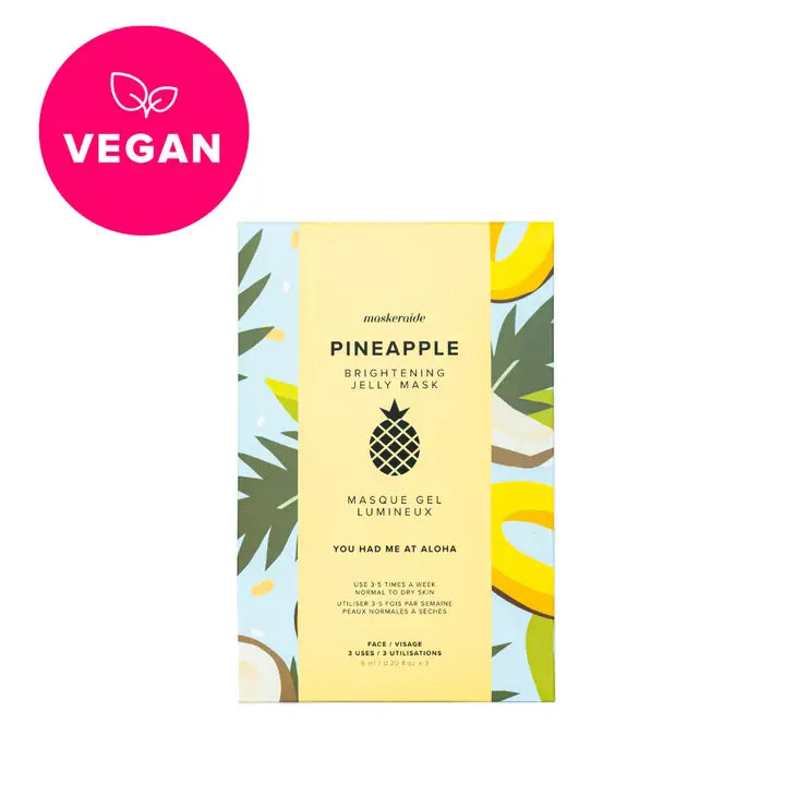 Maskeraide- Pineapple Brightening Jelly Mask 3pk