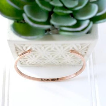 Bracelet- Mama Bear- Rose Gold
