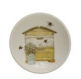 Dish- 3" Round Stoneware Bee Assorted