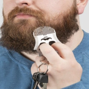 Beard Comb/Multi Tool & Keychain