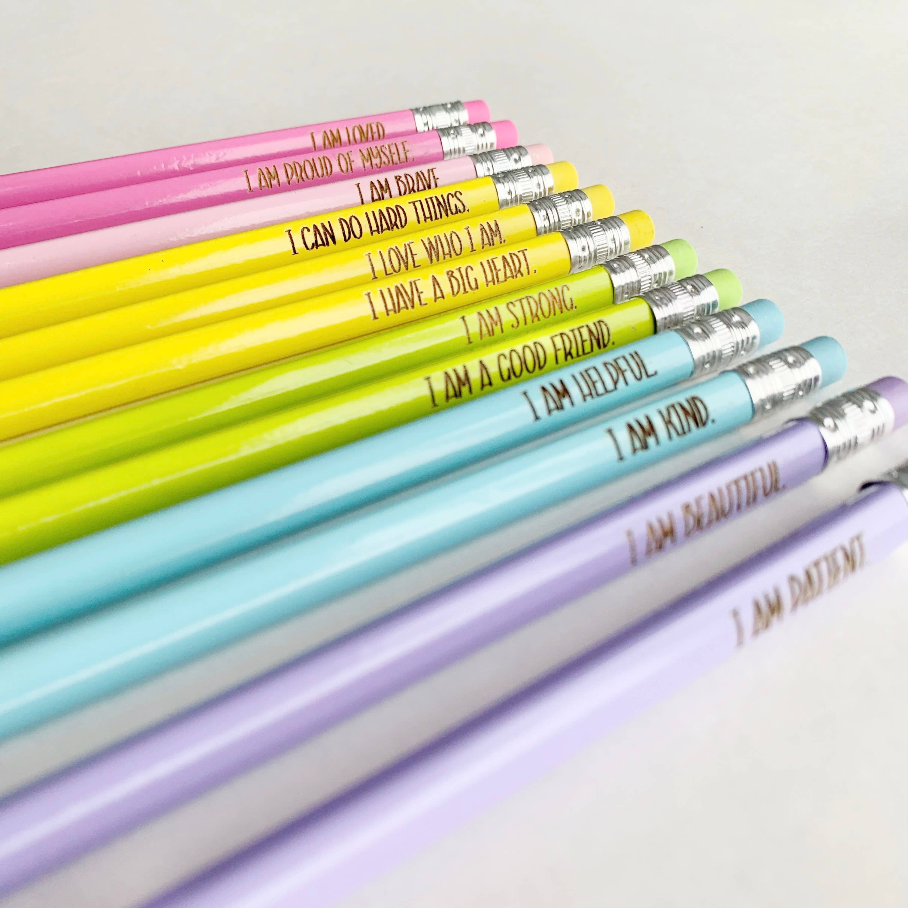 Positive Affirmation Pencils for Kids Set/5