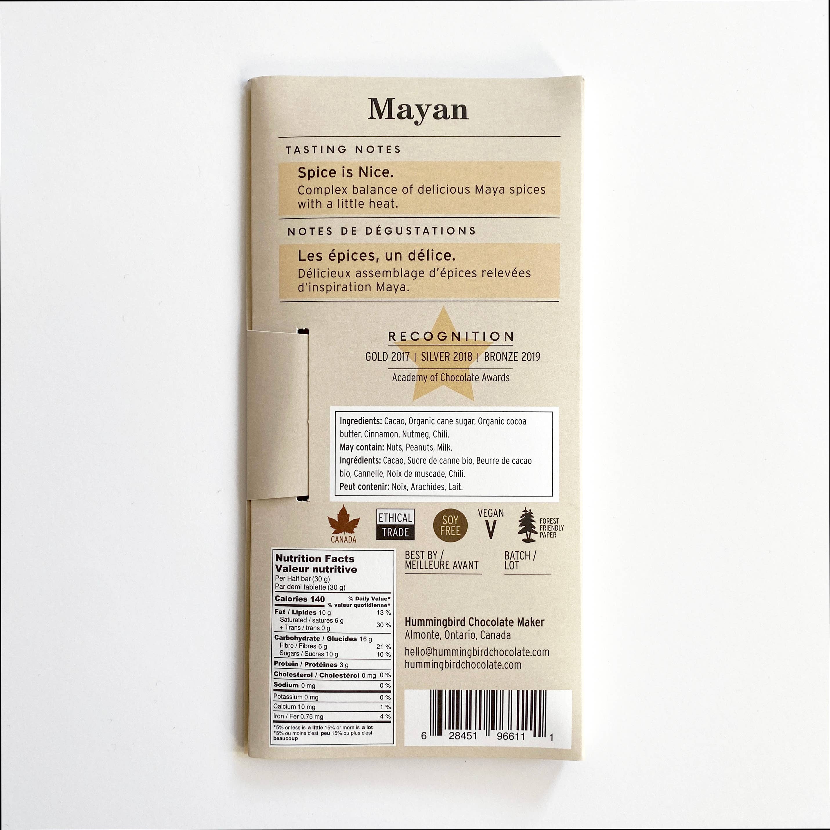 Chocolate Bar- Mayan 68% 60g