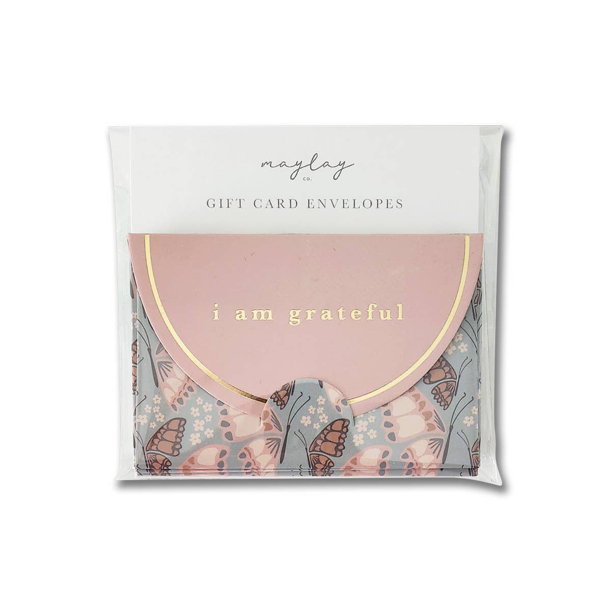 Gift Card Holders 6 Pc Set- Butterfly Floral