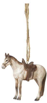 Ornament- Horse w/Saddle Assorted