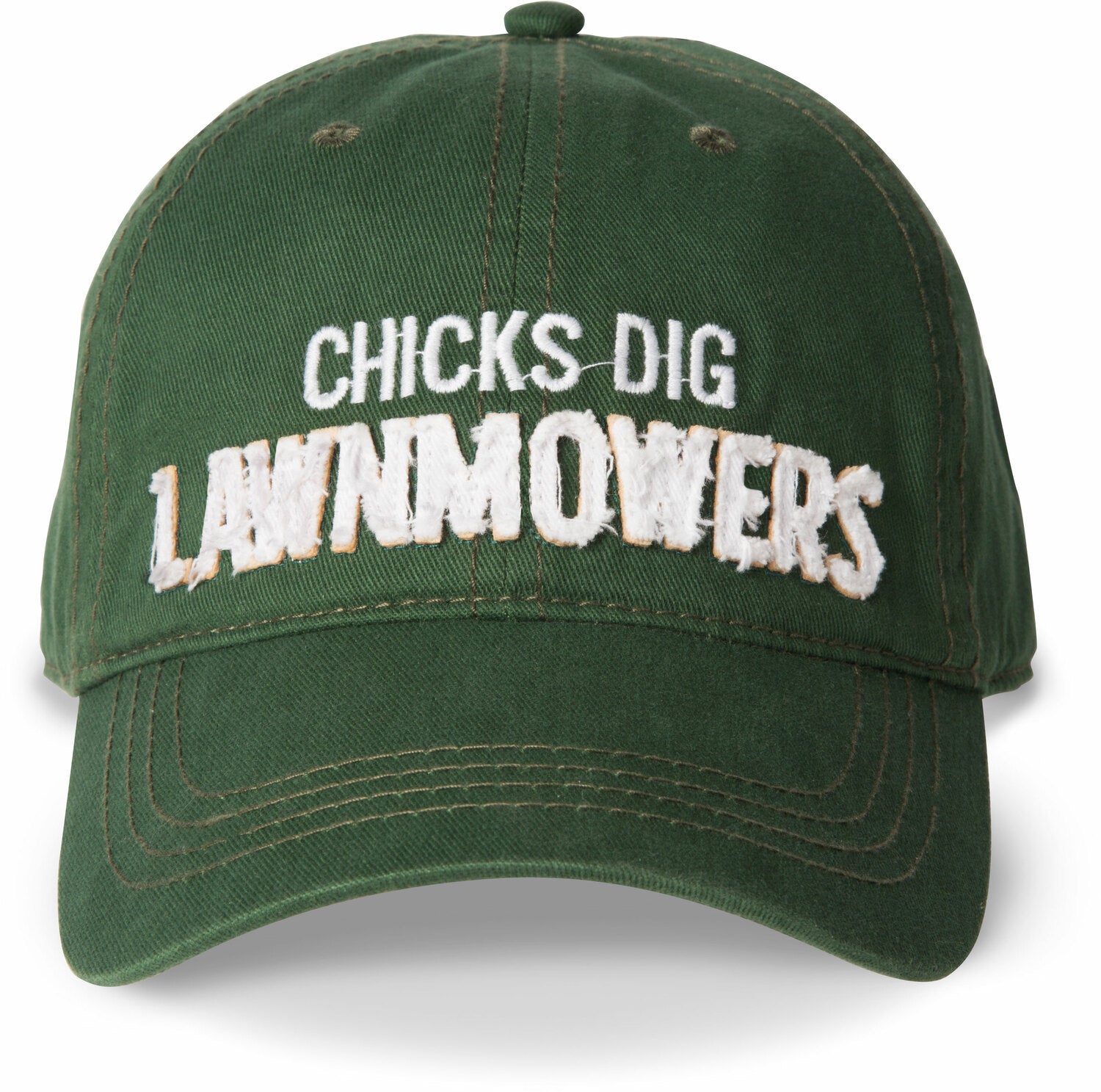Adjustable Cap- Chicks Dig Lawnmowers