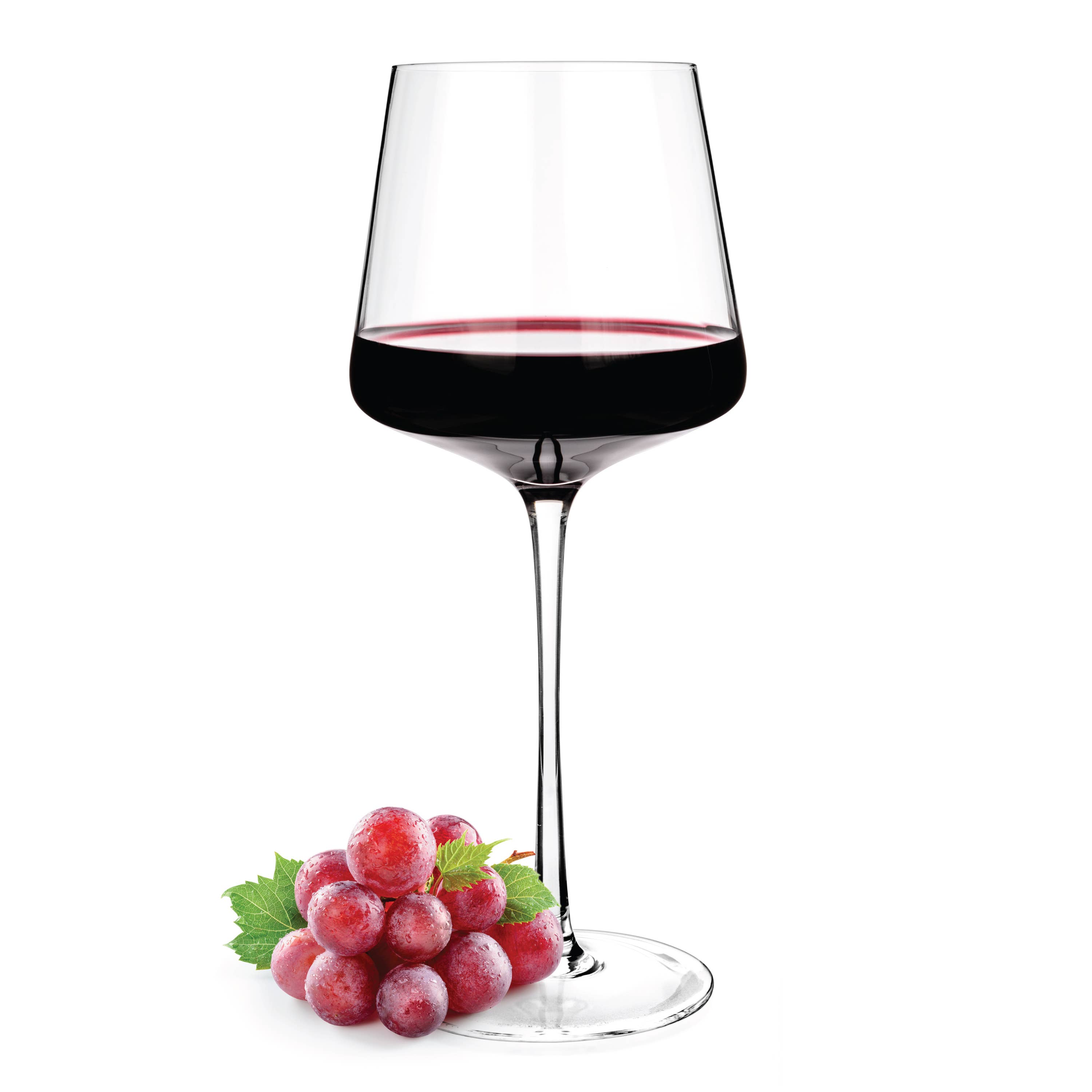 Luxbe - Wine Crystal Glasses Set of 4/6, 20.5 oz Large Tall: Set of 4