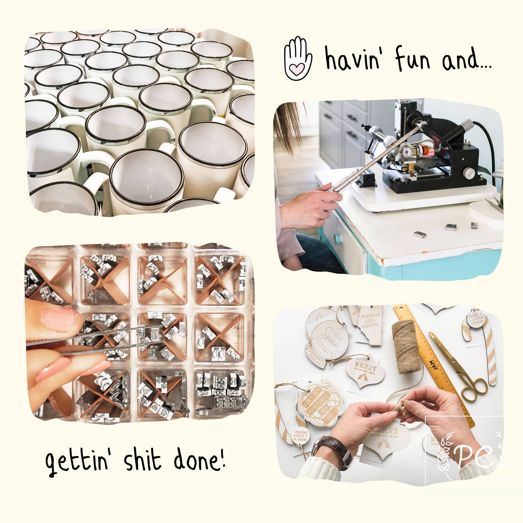 Ceramic Mug- Tired Cranky & Bitchy Pink