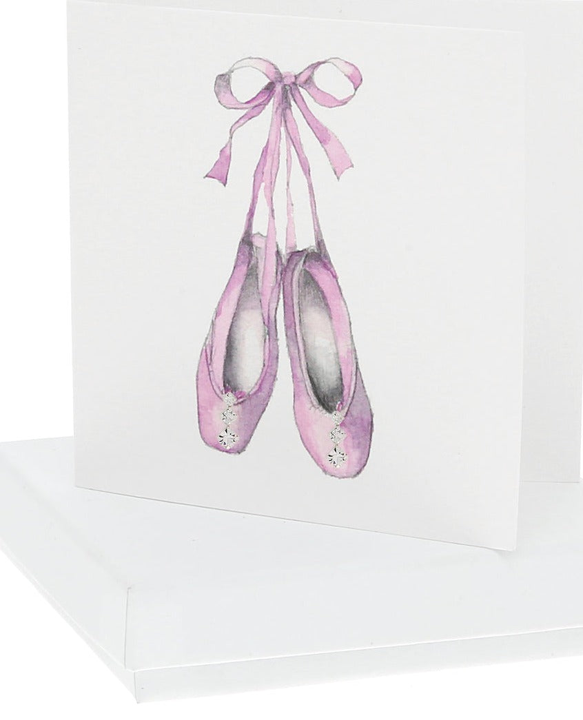 Sterling Silver Drop Earrings- Ballerina Shoes
