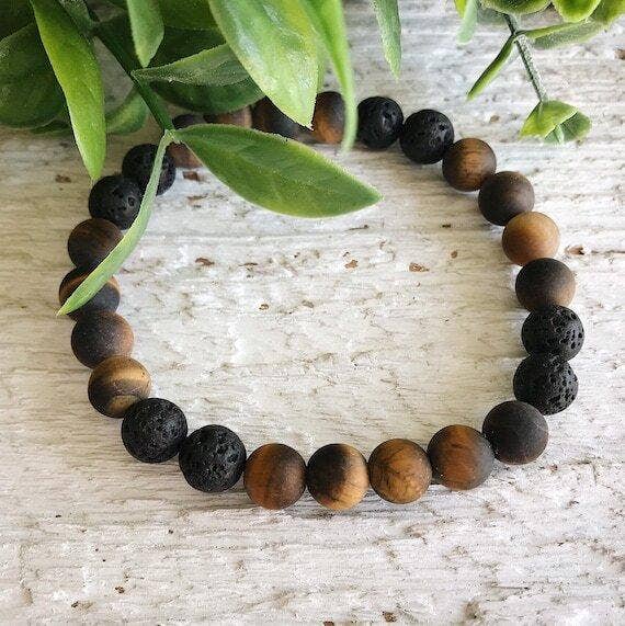 Mens Bracelet- Tiger Eye Gemstone Assorted Sizes