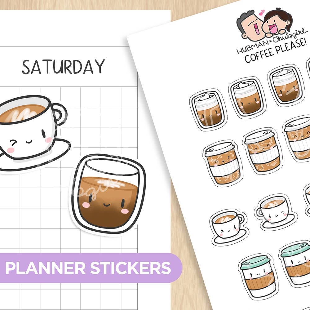 Planner Stickers- Coffee Please!