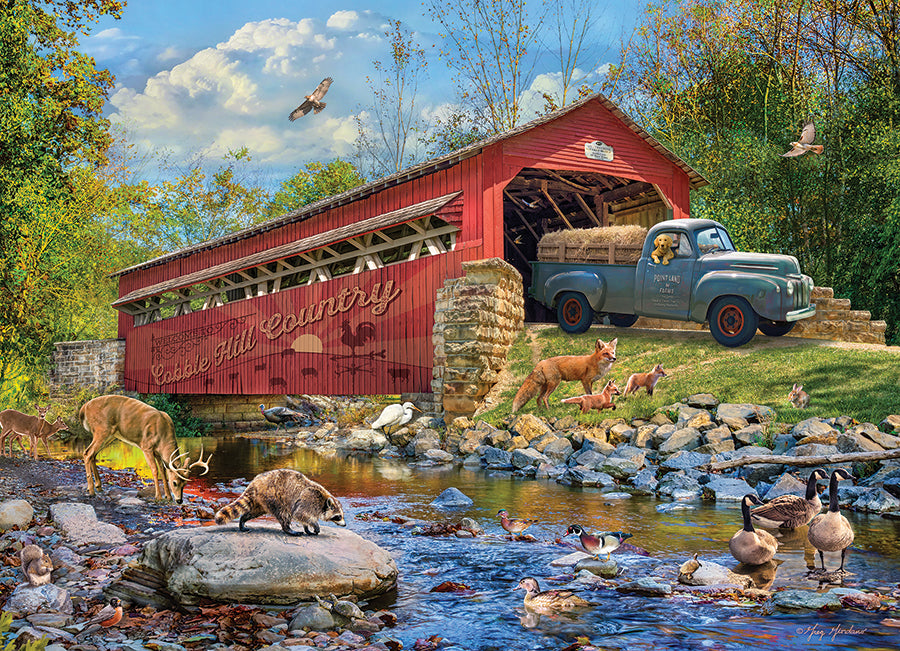 1000 pc Cobble Hill Puzzle- Welcome To Cobble Hill Country