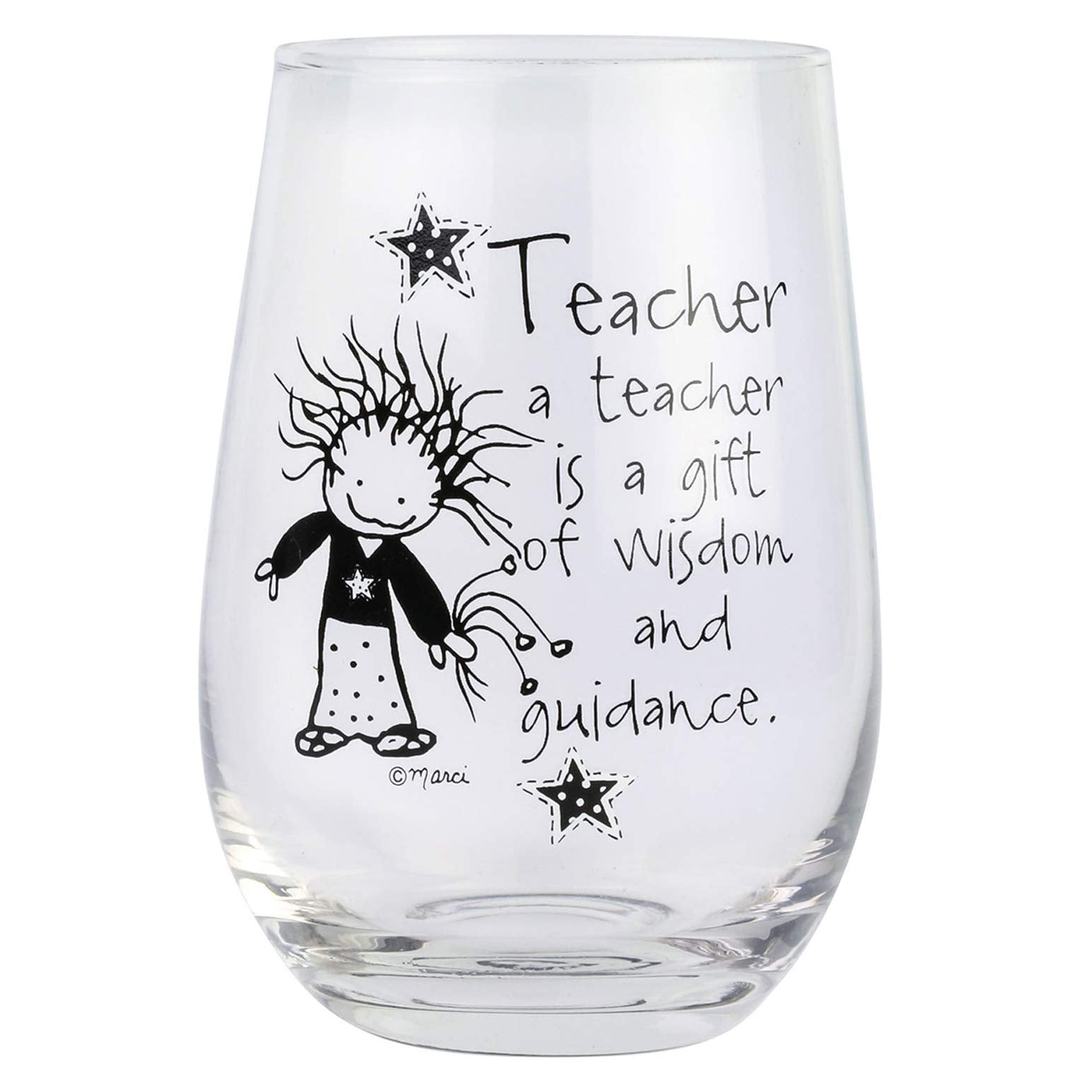 Stemless Wine Glass- Teacher