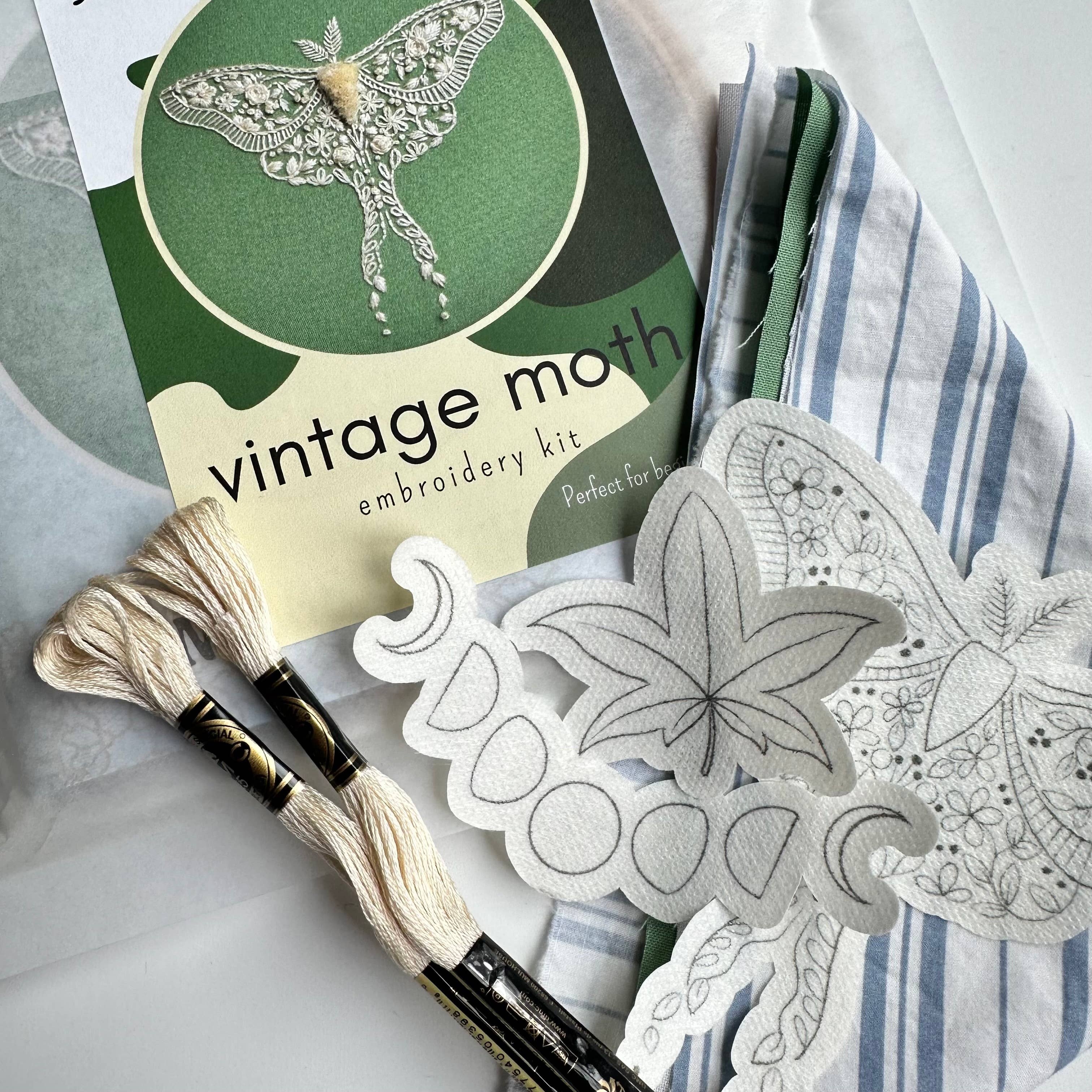 Embroidery Kit- Vintage Moth