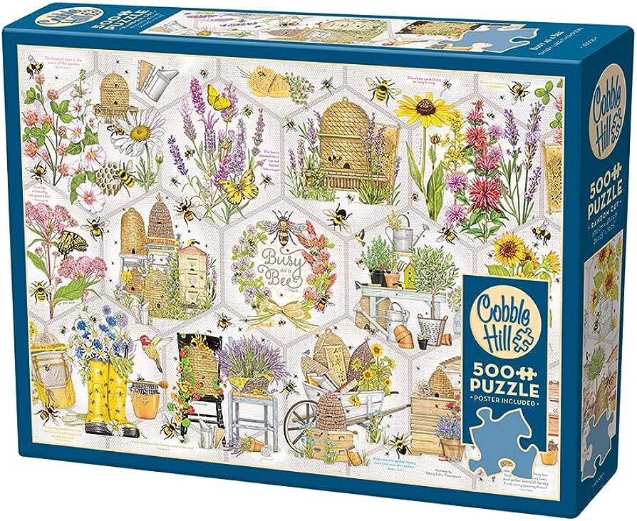 500 Pc Cobble Hill Puzzle- Busy As A Bee