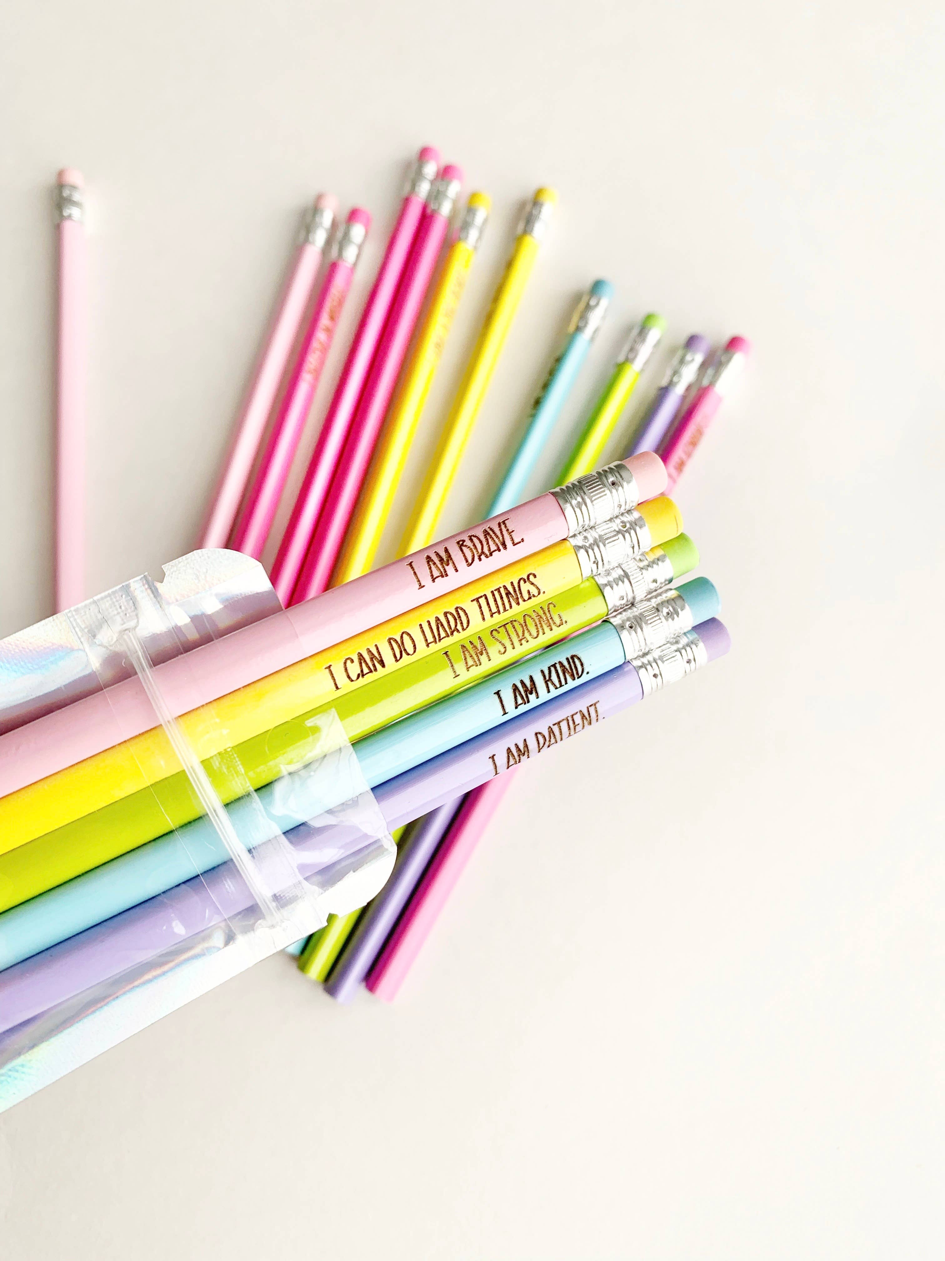 Positive Affirmation Pencils for Kids Set/5