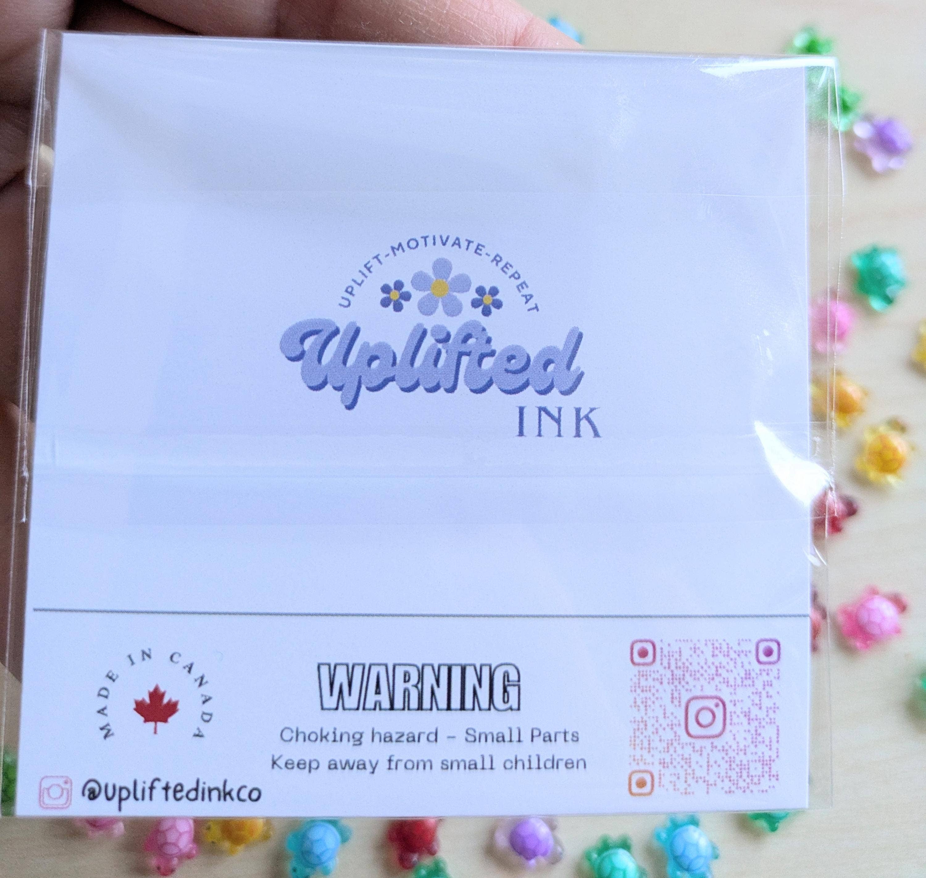 Positivity Turtle Figurine Card with Custom Note Option