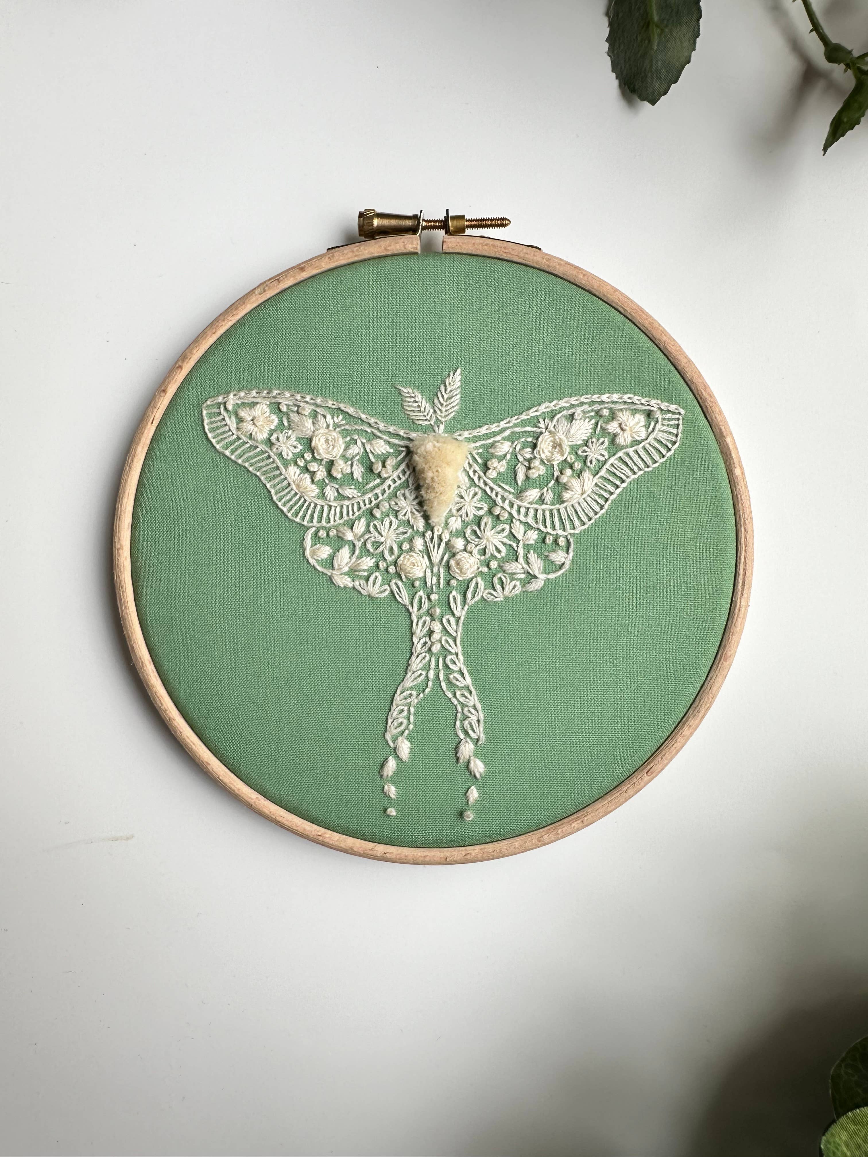 Embroidery Kit- Vintage Moth