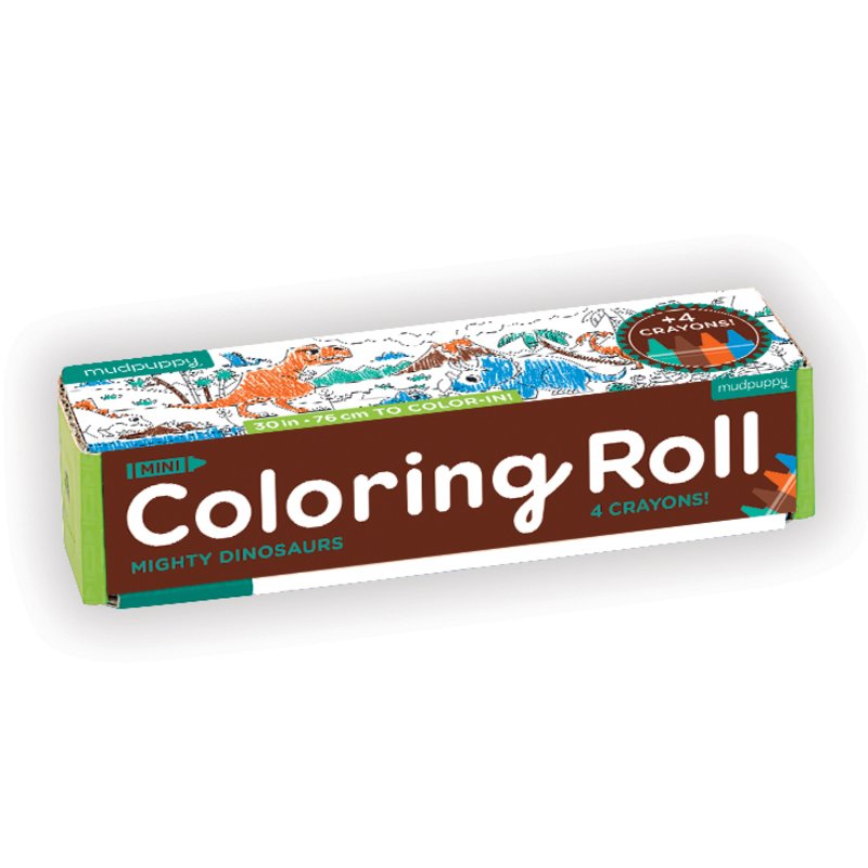Mini Colouring Roll- Mighty Dinosaurs