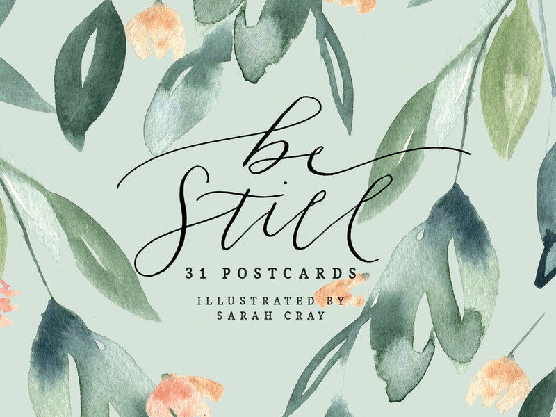 Postcard Book Set/31- Be Still