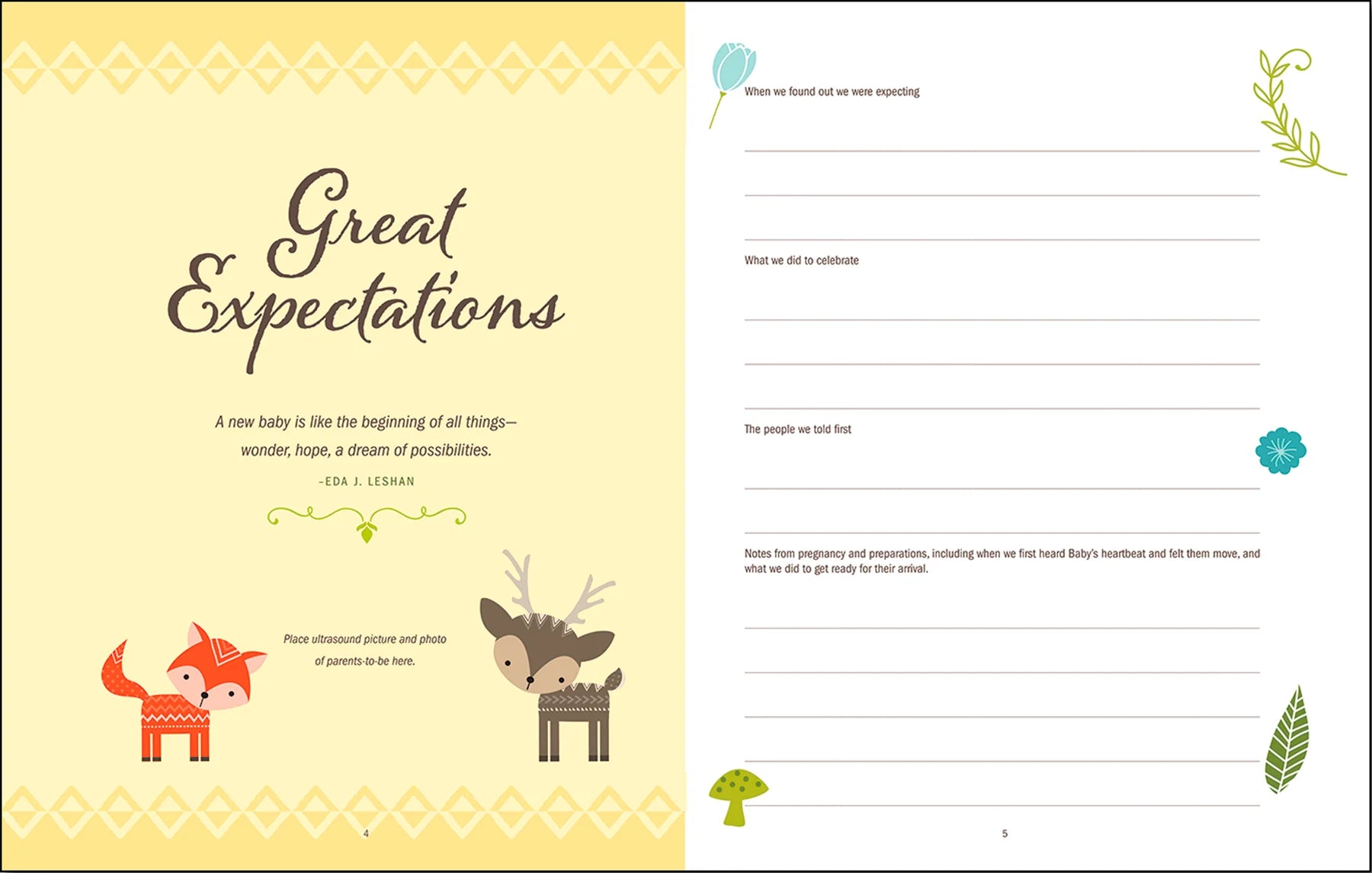 Baby's Book - The First Five Years Woodland Friends