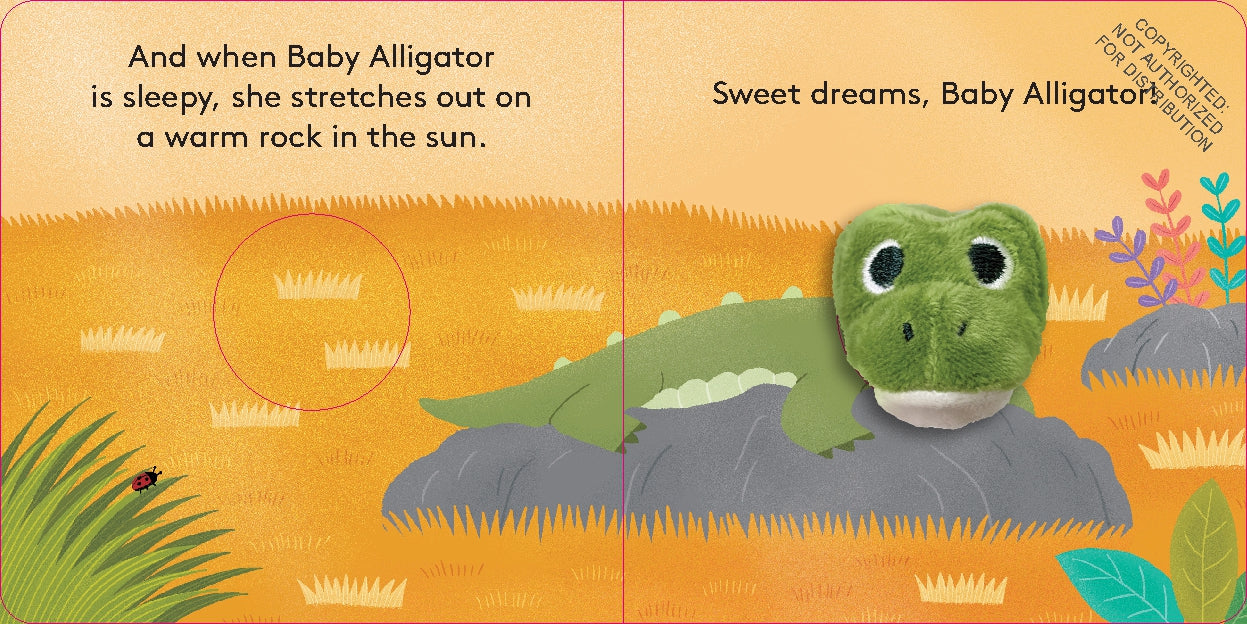 Finger Puppet Book- Baby Alligator