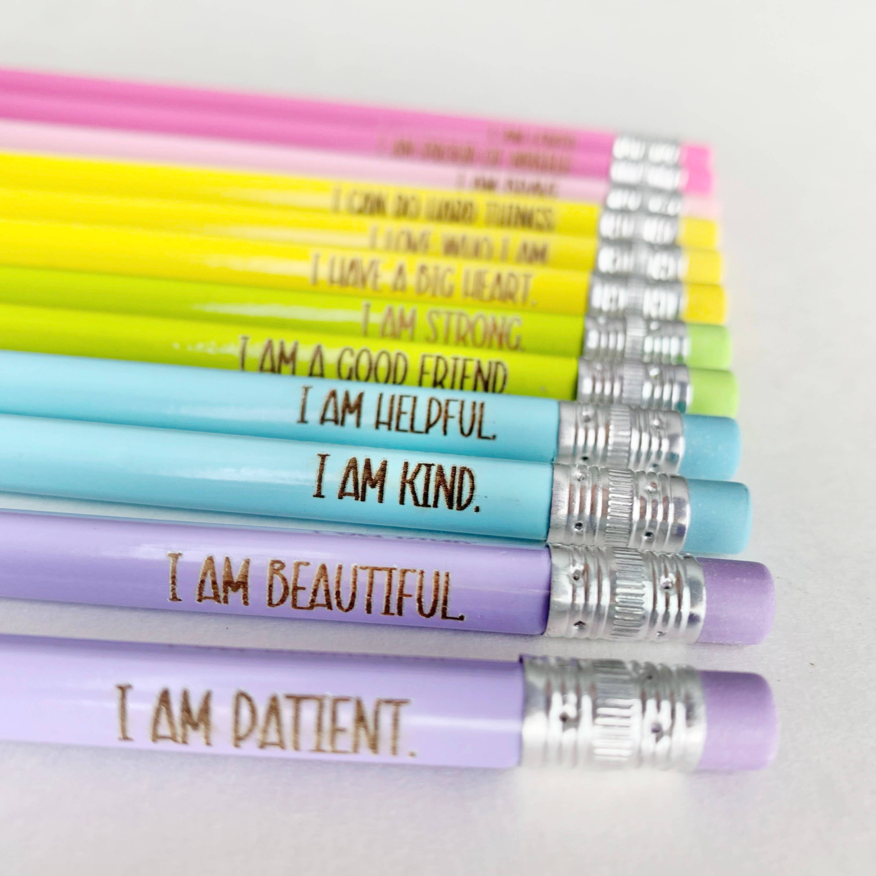 Positive Affirmation Pencils for Kids Set/5