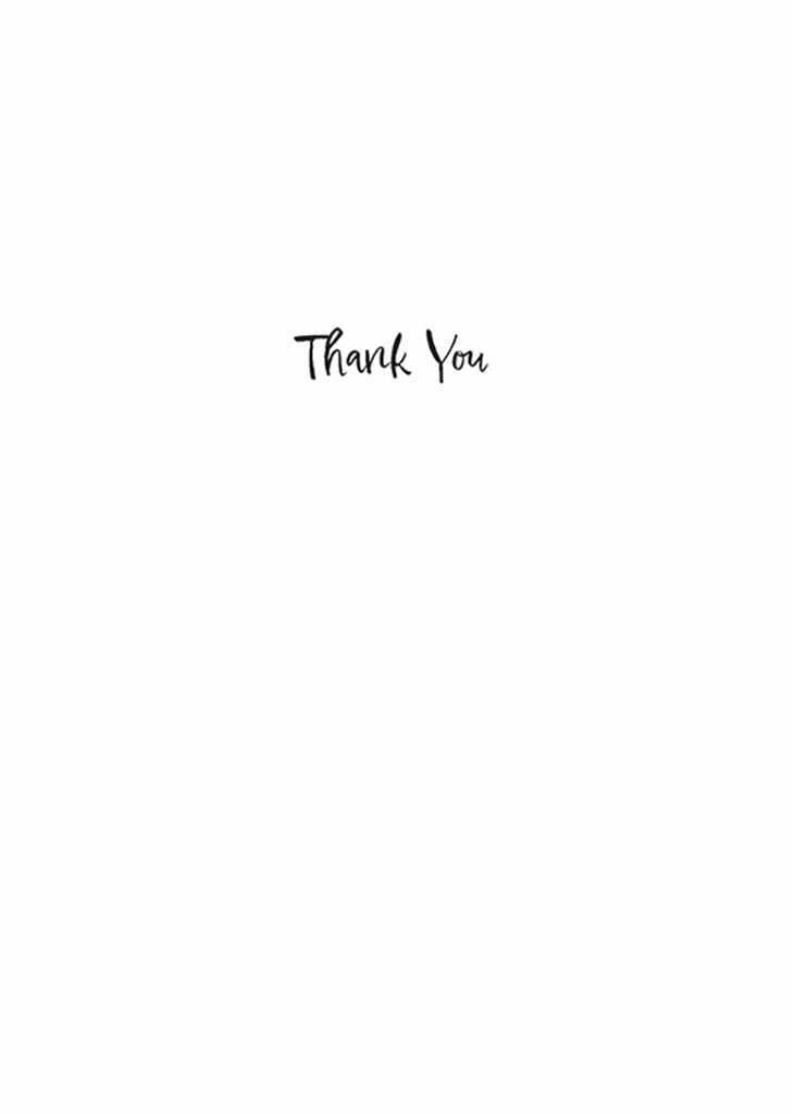 Thank You Card- Flowers In Vase
