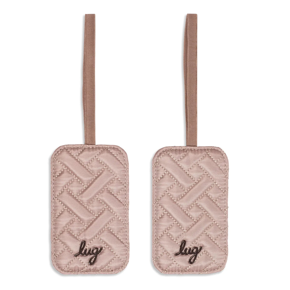 Set of 2 Luggage Tags- Sand Taupe