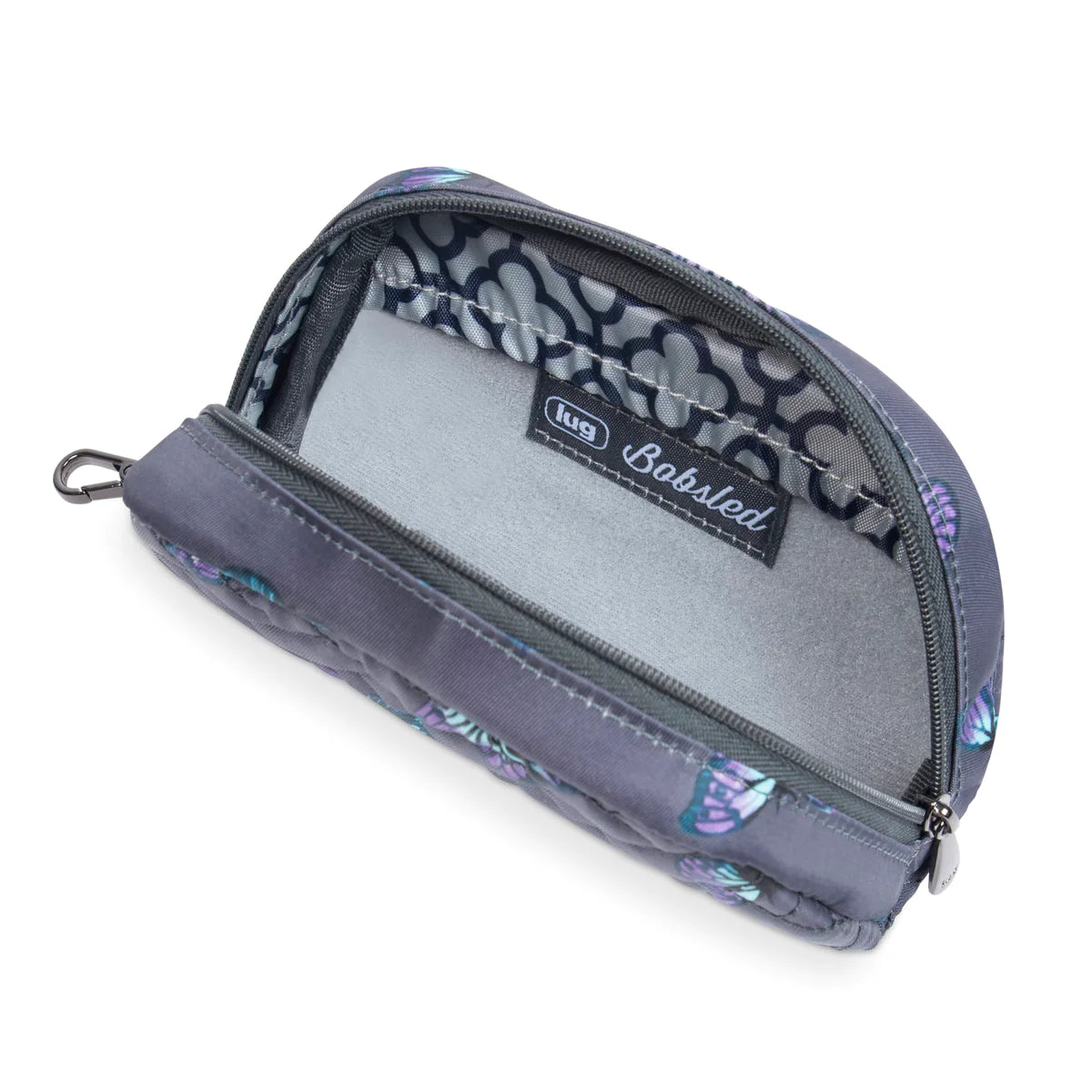 Bobsled Eyeglass Case- Butterfly Grey