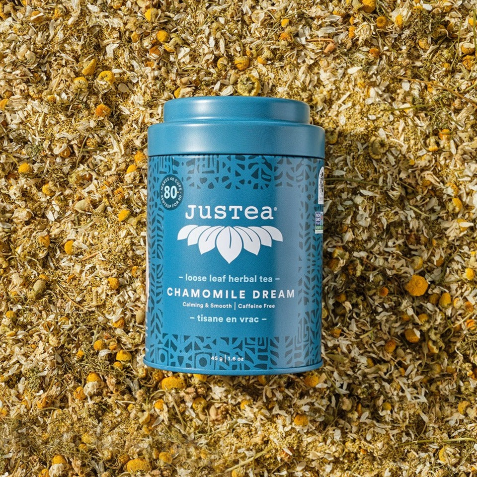 Herbal Tea Canister & Spoon- Chamomile Dream 100g